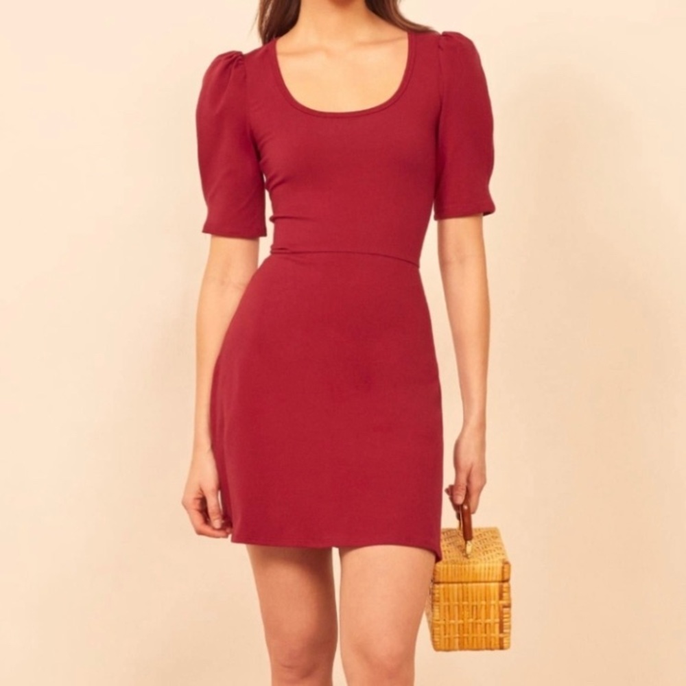 REFORMATION red Elisha Mini dress NWT